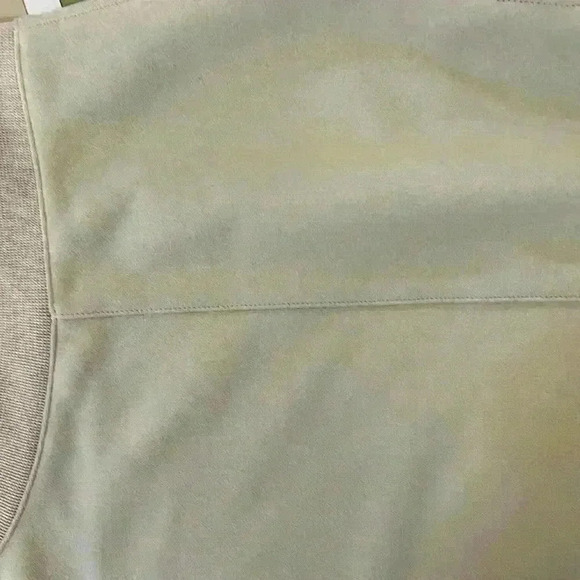 Nike Fit Dry Golf Vest Men’s Size M nice jersey knit fabric neutral beige v-neck - Picture 7 of 9